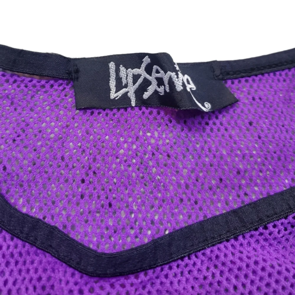 Lip Service Large Purple Mesh Tank Top - Picture 2 of 14